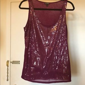 Purple top from Express